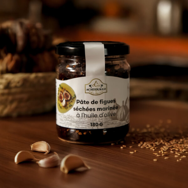 Pâte de Figue Séchée Marinée à Huile d’Olive
