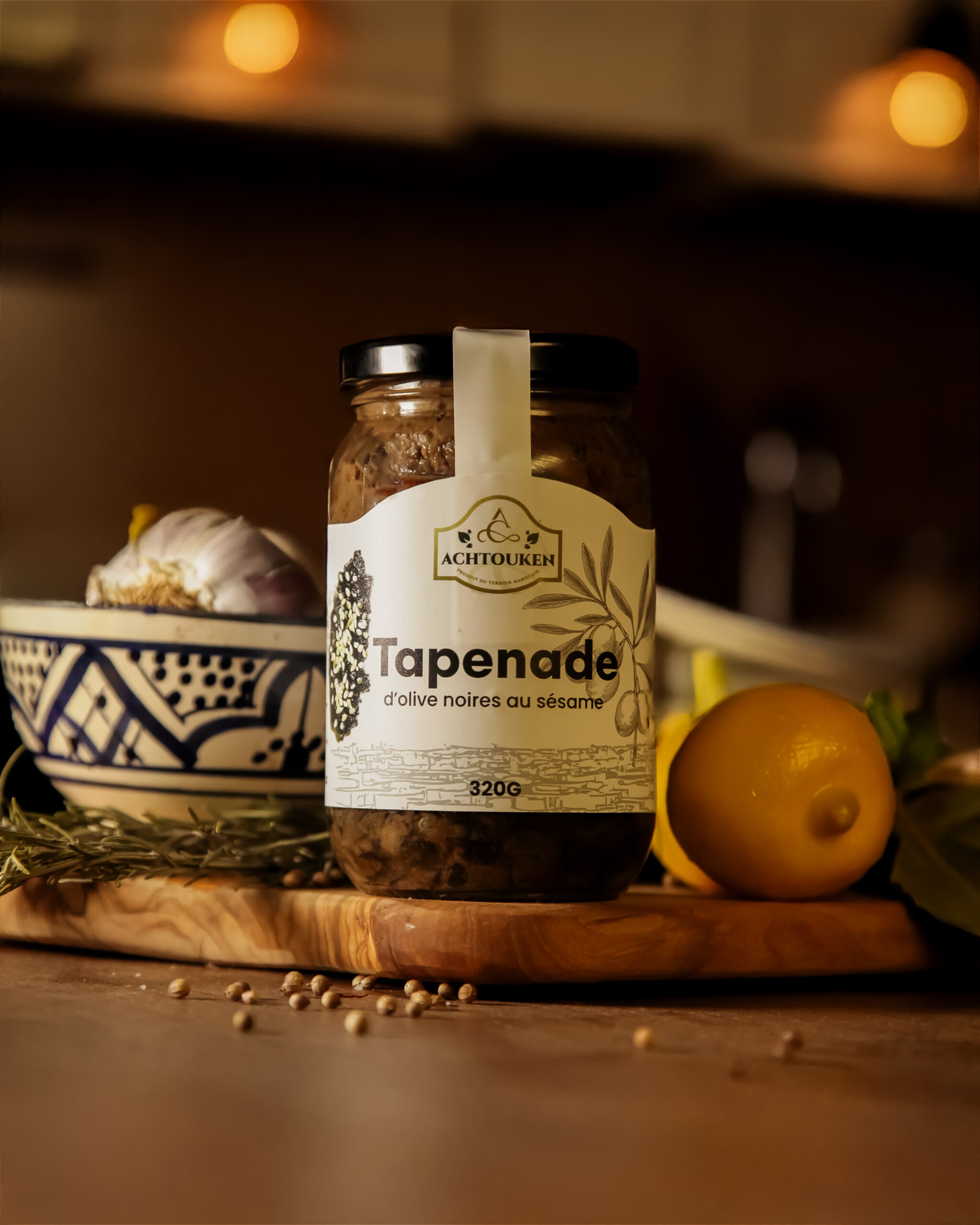 tapenade dolive noire au sesame Tapenade d’Olives Noires au Sésame – Image 1